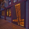 Revamp corten abstract leaf backlight decorative metal panel